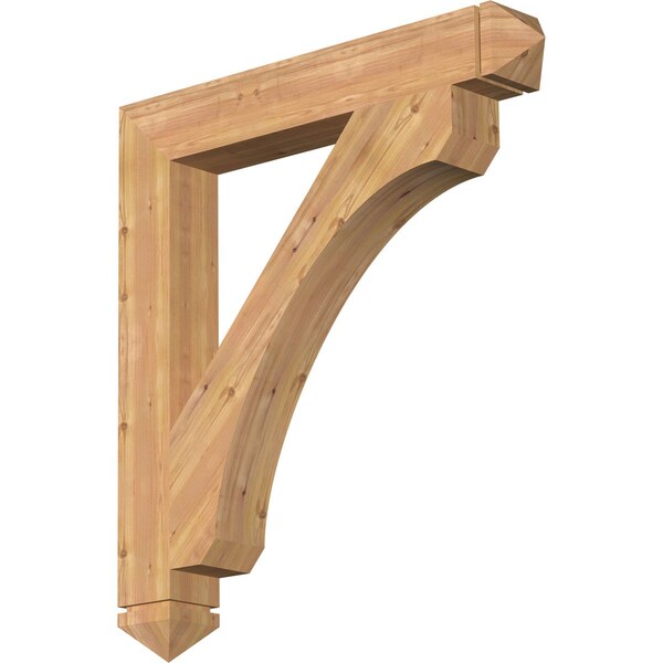 Ekena Millwork Legacy Arts & Crafts Smooth Bracket, Western Red Cedar, 5 1/2"W x 40"D x 44"H BKT06X40X44LEC03SWR - main
